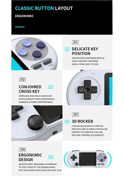 SF2000 Retro Oyun Konsolu Taşınabilir El Video Oyun Konsolu Dahili 6000 Oyun Desteği Tv Av Çıkışı (Yurt Dışından) indirimleri