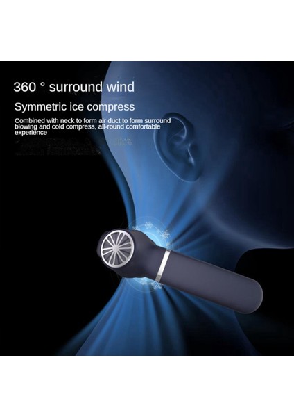 Kullanışlı Soğutma Yarı Iletken Boyun Fanı Şarj Edilebilir 4000 Mah El Ücretsiz Kanatsız Asılı Boyun Fanı, Açık Yeşil (Yurt Dışından) fırsatları