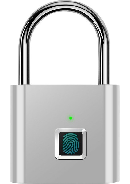 Parmak Izi Asma Kilit, Dolaplar, Valizler, Sırt Çantaları Vb. Için Taşınabilir Hırsızlığa Karşı USB Şarj Parmak Izi Kilidi Destekleyebilir (Yurt Dışından)