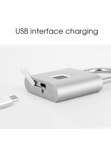 Parmak Izi Asma Kilit, Dolaplar, Valizler, Sırt Çantaları Vb. Için Taşınabilir Hırsızlığa Karşı USB Şarj Parmak Izi Kilidi Destekleyebilir (Yurt Dışından) modelleri