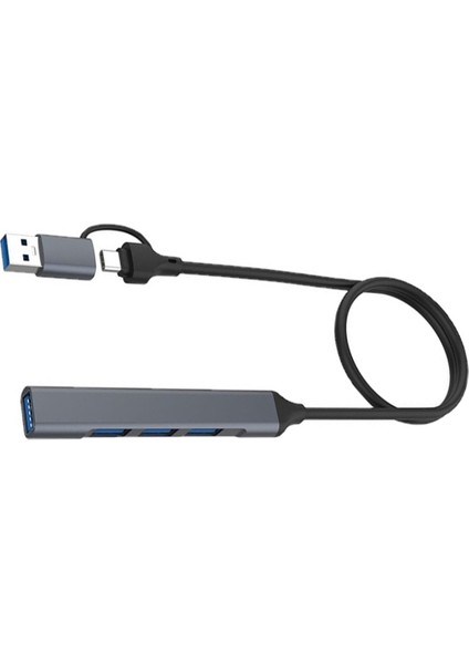 4 USB 2.0/usb 3.0 Hub Yerleştirme Adaptörü 5 Gbps Yüksek Hızlı Iletim Pc Bilgisayar Için Çok Bağlantı Noktalı USB Splitter Genişletici (Yurt Dışından)