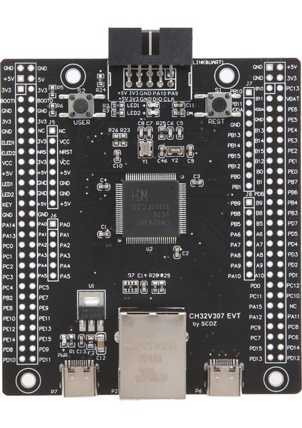 CH32V307 Değerlendirme Kartı Rısc-V Mcu Yerleşik Wch-Link CH32V307VCT6 CH32V307V-EVT-R1 (Yurt Dışından)