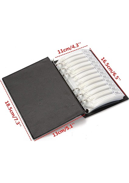 8500PCS 0402 Smd Direnç Örnek Kitabı 1% Direnç Kiti (Yurt Dışından)