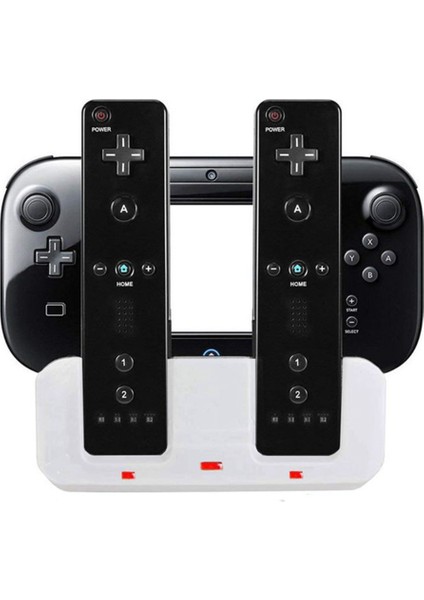 U Gamepad Uzaktan Kumandası Için Akıllı Şarj Istasyonu Bağlantı Standı Şarj Cihazı A9LC(BEYAZ) (Yurt Dışından)