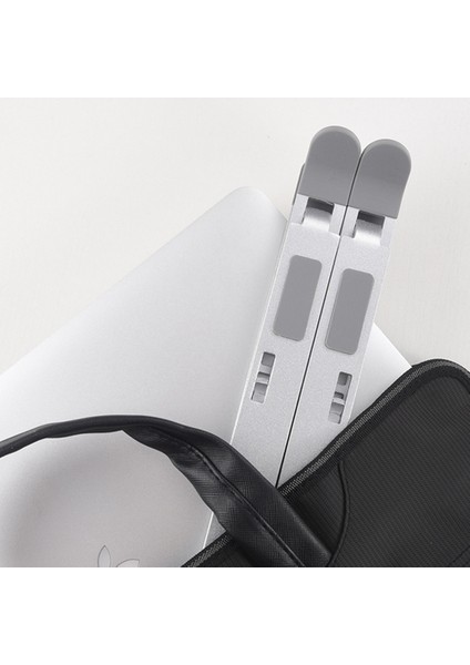 N8 Ayarlanabilir Taşınabilir Dizüstü Bilgisayar Standı Alüminyum Tablet Dizüstü Standı Masa Soğutma Pedi Katlanabilir (Gri) (Yurt Dışından)