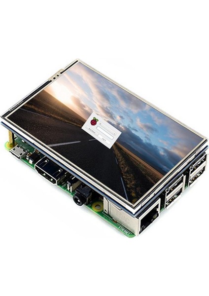 3,5 Inç Monitör - 4 3b+/ 3B/2B/2B+/2A+ Için Uyumlu 320 x 480 Kapasitif Dokunmatik Ekran LCD Ekran (Yurt Dışından)