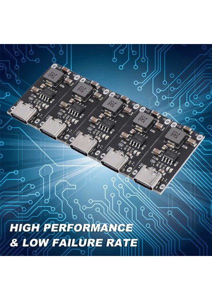 5 Adet Tip C USB Polimer Üçlü Lityum Pil Hızlı Hızlı Şarj Kartı Girişi Yüksek Akım 3A 5V 4.2V IP2312 (Yurt Dışından)