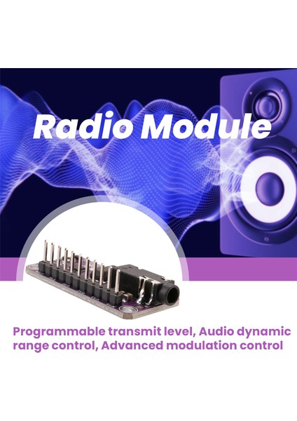 SI4713 Stereo Fm Verici (76-108 Mhz) Radyo Modülü, Hoparlörler, Mikrofon, Mp3 Çalarlar, Radyolar Için (Yurt Dışından)