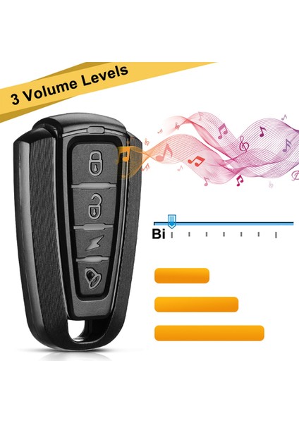 Kablosuz Su Geçirmez Bisiklet Titreşimli Alarm USB Şarj Uzaktan Kumanda Motosiklet Elektrikli Bisiklet Güvenlik Hırsız Alarmı (Yurt Dışından)