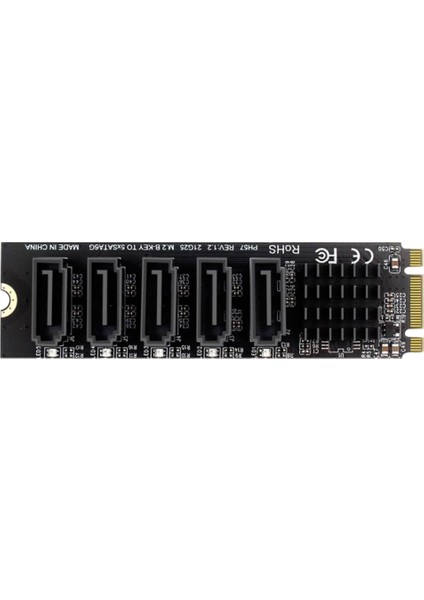 M.2 Ngff B-Key Sata Değişim 5 Bağlantı Noktası Genişletme Kartı 6 Gbps Genişletme Kartı JM575 Yonga Seti (Yurt Dışından)
