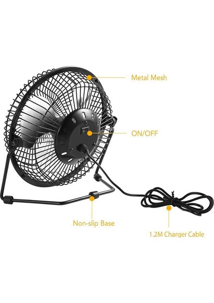 5W 5V Güneş Paneli Powered Fan, Mini Taşınabilir Havalandırma Soğutma Fanı 4-Inch USB Taşınabilir Fan Kamp Yat Köpek Evi Için (Yurt Dışından)