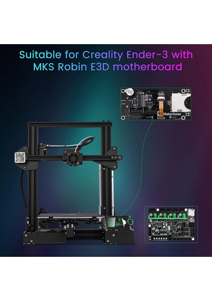 Mks MINI12864 V3 Ekleme Sd Kart Ön LCD Akıllı Ekran 3D Yazıcı Parçaları Mks Skr Voron Mini 12864 (Yurt Dışından)