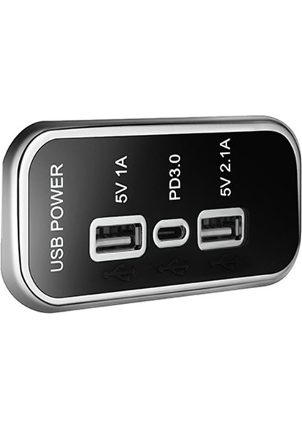 Pd Çift USB Araç Şarj Soketi 12V/24V 2.1A USB Şarj Ayırıcı Çıkış Güç Adaptörü Motosiklet Atv Tekne Araba Rv (Yurt Dışından)