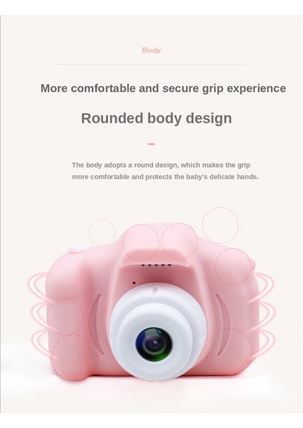 Çocuk Çocuk Kamera Mini Dijital Kamera 1080P Hd Ekran Kamera Video Kamera 8 Mp Açık Oyuncak (Yeşil) (Yurt Dışından)