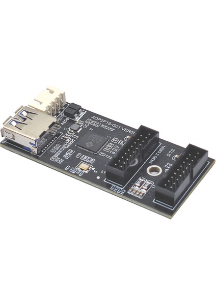 19PIN - Tip E + 19PIN Anakart 1 - 2 Splitter USB 3.2 Hub Adaptörü A-Key 19PIN - Çift 19P Uzatma Kartı (Yurt Dışından)