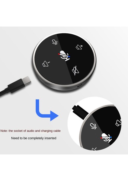 USB Masaüstü Mikrofon Stüdyo Profesyonel Omnidi Reksiyonel Mikrofon, Pc Video Toplantısı Oyun Konferansı Için Hoparlörlü (B) (Yurt Dışından)