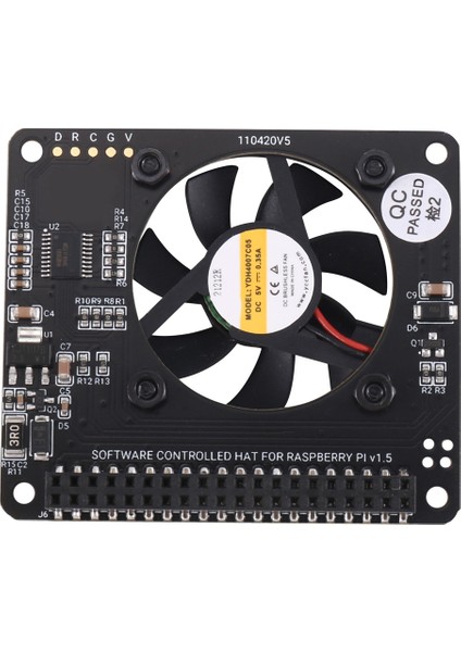 Argon Fan Şapka 4b 3b + 3b Pwm Yazılım Kontrol Fan Fonksiyonu Güç Düğmesi Pi 4 Için Argon Neo Kılıfı Için Fit (Yurt Dışından)