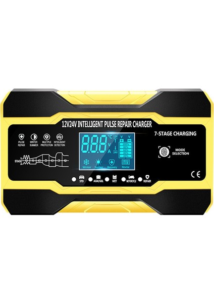 12V 24V Tam Otomatik Akıllı Şarj Cihazı 10AHIGH Güç Taşınabilir Araba Motosiklet Pil Şarj Cihazı Pil Şarjı Için Ab Tak (Yurt Dışından)