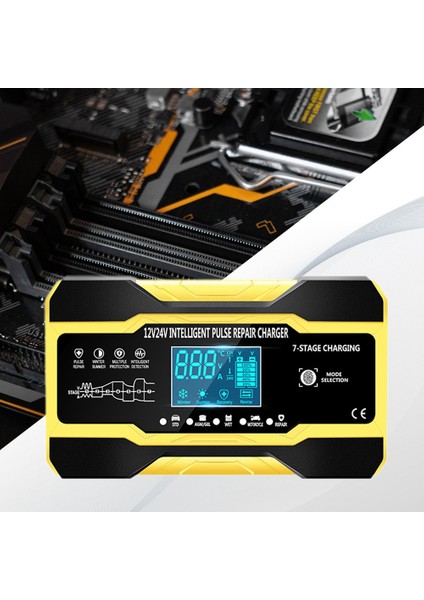 12V 24V Tam Otomatik Akıllı Şarj Cihazı 10AHIGH Güç Taşınabilir Araba Motosiklet Pil Şarj Cihazı Pil Şarjı Için Ab Tak (Yurt Dışından)