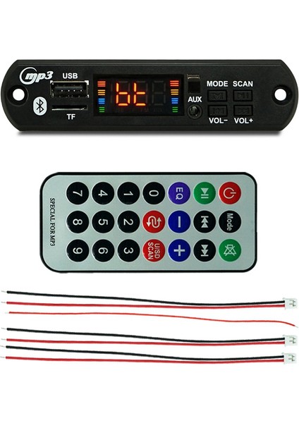 Bluetooth 5.0 Mp3 Çalar Dekoder Kurulu Fm Radyo Tf USB 2X40 W Aux Modülü Alıcı JQ-D063BT Kiti Ses Amplifikatörü Kurulu (Yurt Dışından)