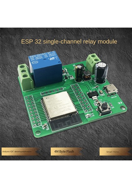 Tek Kanallı Röle ESP32-WROOM Geliştirme Kurulu Tek Röle Modülü Ev Aletleri Aksesuarları Için Dc 7-60V Güç Kaynağı (Yurt Dışından)