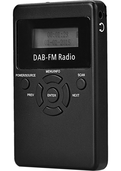 -101 Taşınabilir Mini Dab Dijital Radyo Dab+Fm Radyo Dijital Yayın Radyo Fm Alıcısı (Yurt Dışından)