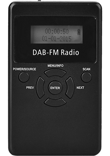 -101 Taşınabilir Mini Dab Dijital Radyo Dab+Fm Radyo Dijital Yayın Radyo Fm Alıcısı (Yurt Dışından)