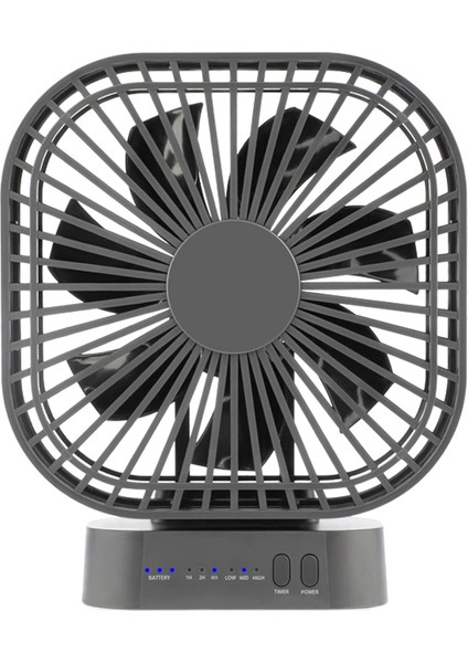90° Katlanır Fan 5000MAH Pil USB Zamanlama Soğutma Fanı Hava Sirkülatörleri Mıknatıs Emme Sessiz 3 Hızlı Güçlü Rüzgar (Yurt Dışından)
