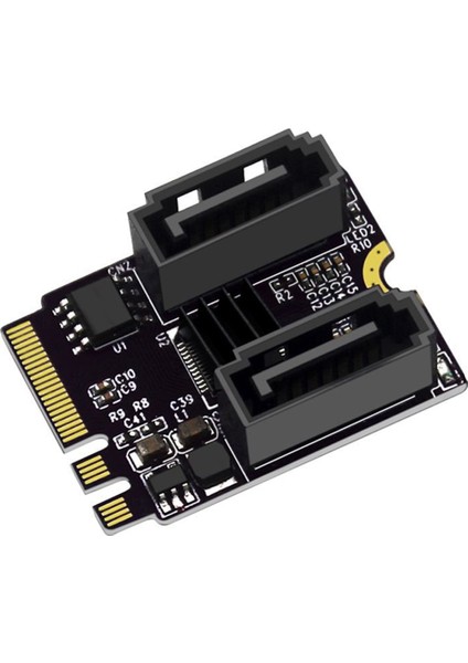 M.2 A Anahtarı + E Anahtarı Sata 3 Adaptörü JM582 Cips 2 Bağlantı Noktası Sata Iıı Revizyon Kartı Bilgisayar Aksesuarları (Yurt Dışından)