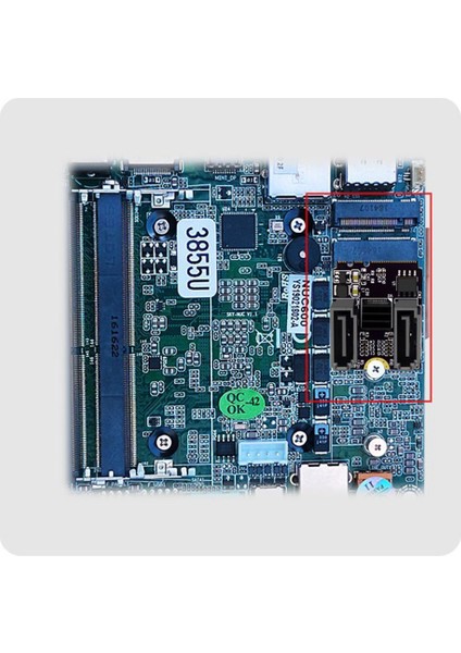 M.2 A Anahtarı + E Anahtarı Sata 3 Adaptörü JM582 Cips 2 Bağlantı Noktası Sata Iıı Revizyon Kartı Bilgisayar Aksesuarları (Yurt Dışından)