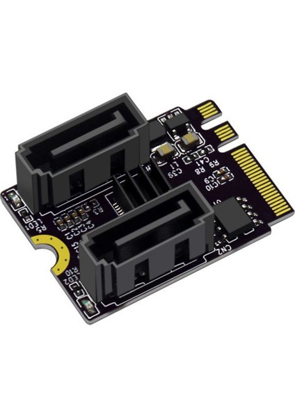 M.2 A Anahtarı + E Anahtarı Sata 3 Adaptörü JM582 Cips 2 Bağlantı Noktası Sata Iıı Revizyon Kartı Bilgisayar Aksesuarları (Yurt Dışından)