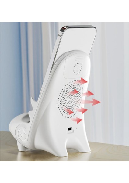 Sandalye Standı Manyetik Emme Cep Telefonu Tutucu 15W Kablosuz Şarj Kablosu ile Akıllı Telefon Için Hızlı Şarj, Yeşil (Yurt Dışından)