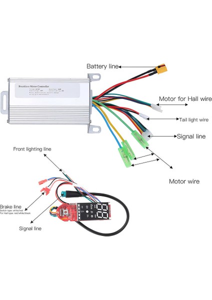 M365/PRO Için Pano Hızlandırıcının Değiştirilmesi ile 36V 350W Elektrikli Scooter Denetleyici Kartı Seti (Yurt Dışından)
