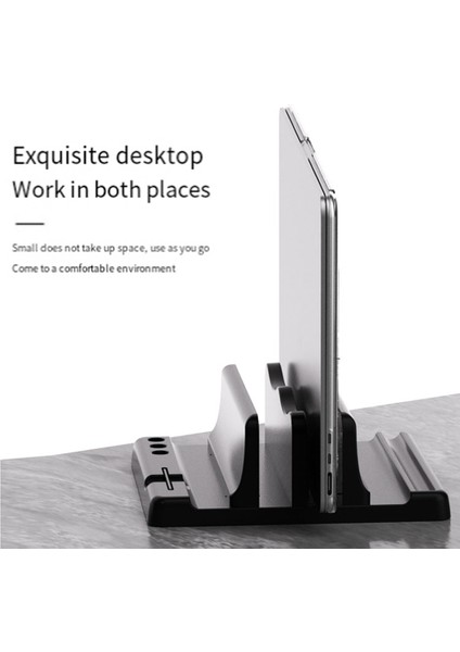 Evrensel Dizüstü Dikey Stand Ayarlanabilir Standı Dizüstü Tablet Dikey Depolama Rafı Pc Dizüstü Bilgisayar Tablet Için (Yurt Dışından)