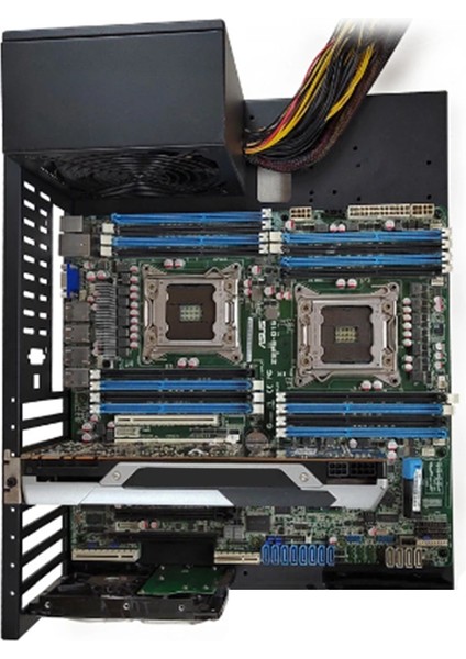 Açık Bilgisayar Kasası Çift Yönlü Sunucu E-Atx/atx Anakart Braketi Test Rafı Açık Soğutma Rafı (Atx) (Yurt Dışından)