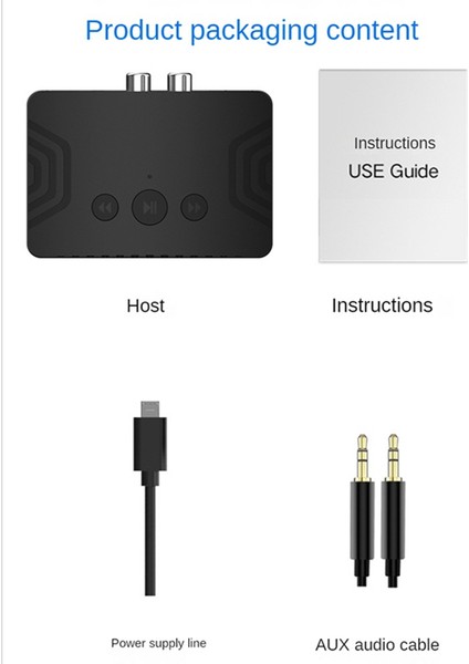 5.3 Bluetooth Müzik Alıcısı Bluetooth Adaptörü Kablosuz Bluetooth Ses Alıcısı Bluetooth Hoparlör Alıcısı (Yurt Dışından)