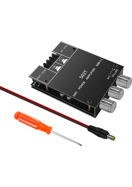 -502T Ses Bluetooth 5.0 Ses Alıcısı Amplifikatör Kurulu 50WX2 Kablosuz Güç Dijital Aux Amp Modülü Bas ve Tiz (Yurt Dışından) fiyatları