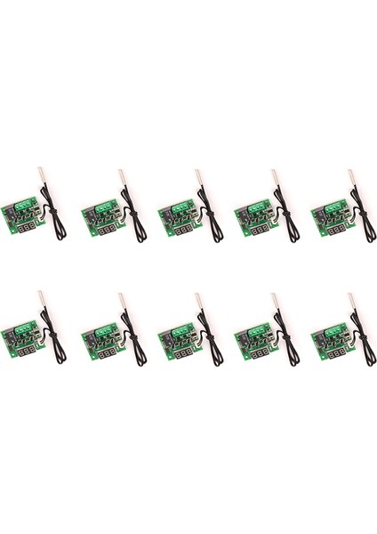 10 Adet W1209 Dc 12V Kırmızı Isı Soğutma Sıcaklık Termostatı Sıcaklık Kontrol Anahtarı Sıcaklık Kontrol Cihazı (Yurt Dışından)