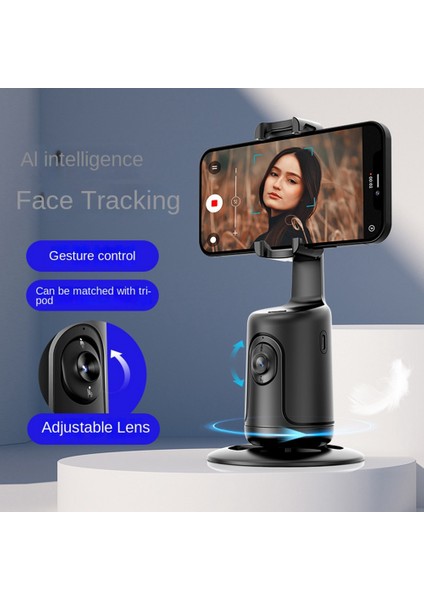 Ayarlanabilir P01 Can Ai Yüz Tanıma 360° Cep Telefonu Ptz Canlı Selfie Tanrı Panoramik Kamerayı Takip Edin Sarsıntı Önleyici, Pembe (Yurt Dışından)