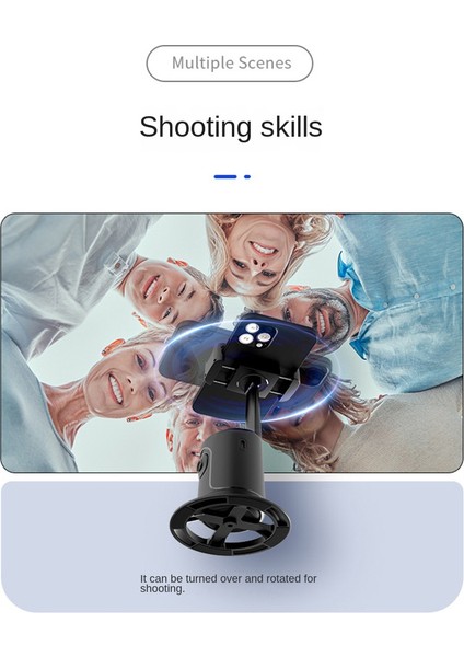 Ayarlanabilir P01 Can Ai Yüz Tanıma 360° Cep Telefonu Ptz Canlı Selfie Tanrı Panoramik Kamerayı Takip Edin Sarsıntı Önleyici, Pembe (Yurt Dışından)