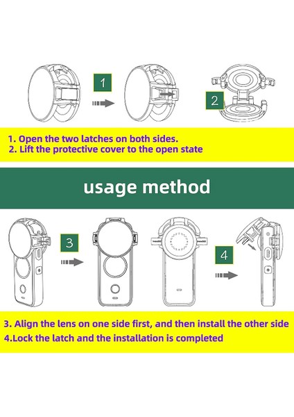 One X2 Kamera Için Premium Lens Muhafızları 10 M Su Geçirmez Insta 360 One X2 Eylem Kamera Için Tam Koruma (Yurt Dışından) indirimleri