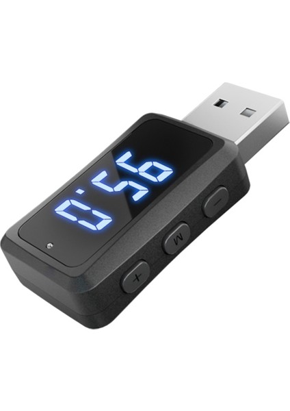 Carbluetooth 5.3 FM02 Verici Alıcı Eller Serbest Arama Mini USB Güç Kaynağı Araç Kiti Araba Kablosuz Ses Araba Radyo (Yurt Dışından)