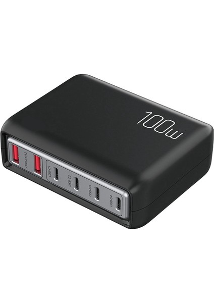 20W Hızlı Şarj Cep Telefonu Şarj Cihazı Için Taşınabilir 100W Çok Bağlantı Noktalı Şarj Cihazı, Ab Fişli, Siyah (Yurt Dışından)