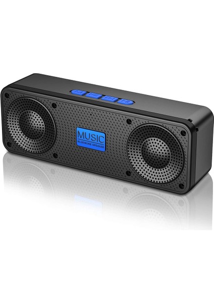 Taşınabilir Fm Radyo Kablosuz Bluetooth 5.0 Tws Hoparlör Mini Mp3 Müzik Çalar Desteği Tf Kart U Disk USB Şarj Radyo-A (Yurt Dışından)