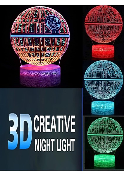 Erkek Çocuklar Için 3D Gece Işıkları O (Yurt Dışından)