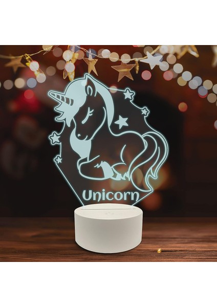 Müzik 3D LED Masa Lambası, Caz Trompet I 8" x 10" Boynuzlu Beyaz Tabanlı At Hayali Hayvan Sanat Eseri (Yurt Dışından) fırsatları