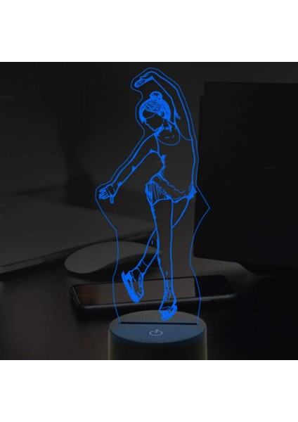 3D Balerin Bale Buz Pateni Gece Işığı Dokunuşu (Yurt Dışından) fırsatları