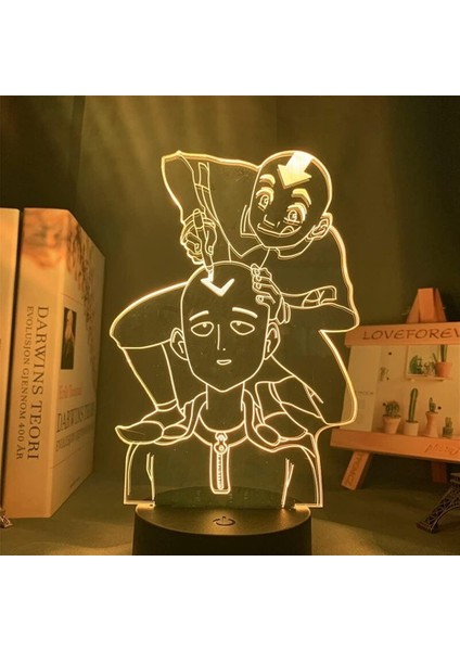 Saitama 3D LED Lamba Anime Gece Lambası Dokunmatik Ayarlama Saitama2 (Yurt Dışından)