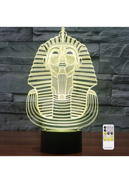 Mısır Sfenks Firavunu 3D Optik Yanılsama Gecesi (Yurt Dışından)