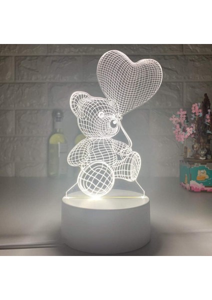 3D Gece Lambası Akrilik Neon Işıklar 3D Stereo Nb (Yurt Dışından)